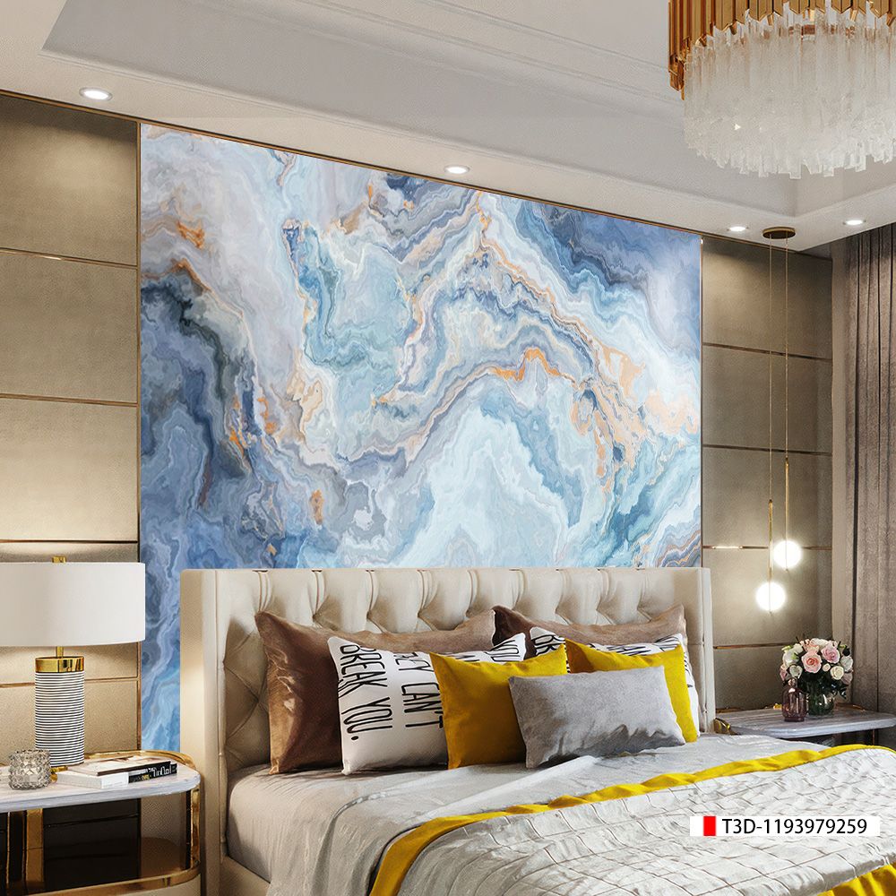 TRANH PVC ỐP TƯỜNG - VÁCH TRANG TRÍ PHÒNG KHÁCH - TRANH VÂN ĐÁ MÃ NÃO | MÃ T3D-1193979259