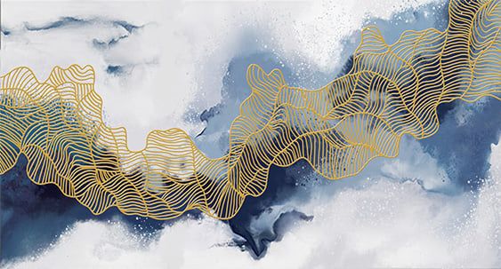 TRANH TREO PHÒNG KHÁCH - PHÒNG ĂN - CẦU THANG - LỐI ĐI - TRANH HIỆN ĐẠI TRỪU TƯỢNG | MÃ T3D-1201