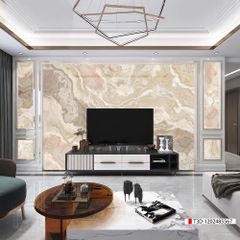 TRANH PVC ỐP TƯỜNG - VÁCH TRANG TRÍ PHÒNG KHÁCH - TRANH VÂN ĐÁ MÃ NÃO | MÃ T3D-1202485567