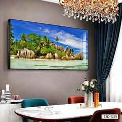 BST60 - TRANH TREO TƯỜNG - PHÒNG KHÁCH, SAU SOFA - CHỦ ĐỀ PHONG CẢNH THIÊN NHIÊN - KHỔ LỚN