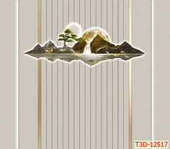 533 - TRANH DÁN TƯỜNG PHÒNG KHÁCH HIỆN ĐẠI- TRANH TRANG TRÍ - TRANH DÁN TƯỜNG HIỆN ĐẠI - KIỂU TRANH LIỀN KHỔ| MÃ T3D-12517