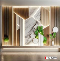 720 - TRANH DÁN TƯỜNG HÀNH LANG LỐI ĐI CẦU THANG - TRANH TRANG TRÍ - TRANH DÁN TƯỜNG TIỂU CẢNH 3D - KIỂU TRANH LIỀN KHỔ| MÃ T3D-12590