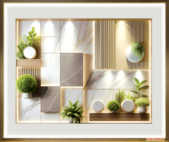 721 - TRANH DÁN TƯỜNG HÀNH LANG LỐI ĐI CẦU THANG - TRANH TRANG TRÍ - TRANH DÁN TƯỜNG TIỂU CẢNH 3D - KIỂU TRANH LIỀN KHỔ| MÃ T3D-12591A