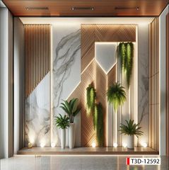 722 - TRANH DÁN TƯỜNG HÀNH LANG LỐI ĐI CẦU THANG - TRANH TRANG TRÍ - TRANH DÁN TƯỜNG TIỂU CẢNH 3D - KIỂU TRANH LIỀN KHỔ| MÃ T3D-12592