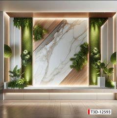 723 - TRANH DÁN TƯỜNG HÀNH LANG LỐI ĐI CẦU THANG - TRANH TRANG TRÍ - TRANH DÁN TƯỜNG TIỂU CẢNH 3D - KIỂU TRANH LIỀN KHỔ| MÃ T3D-12593