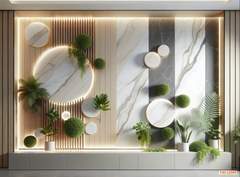 724 - TRANH DÁN TƯỜNG HÀNH LANG LỐI ĐI CẦU THANG - TRANH TRANG TRÍ - TRANH DÁN TƯỜNG TIỂU CẢNH 3D - KIỂU TRANH LIỀN KHỔ| MÃ T3D-12594
