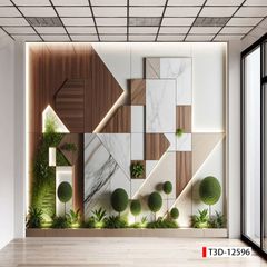 726 - TRANH DÁN TƯỜNG HÀNH LANG LỐI ĐI CẦU THANG - TRANH TRANG TRÍ - TRANH DÁN TƯỜNG TIỂU CẢNH 3D - KIỂU TRANH LIỀN KHỔ| MÃ T3D-12596