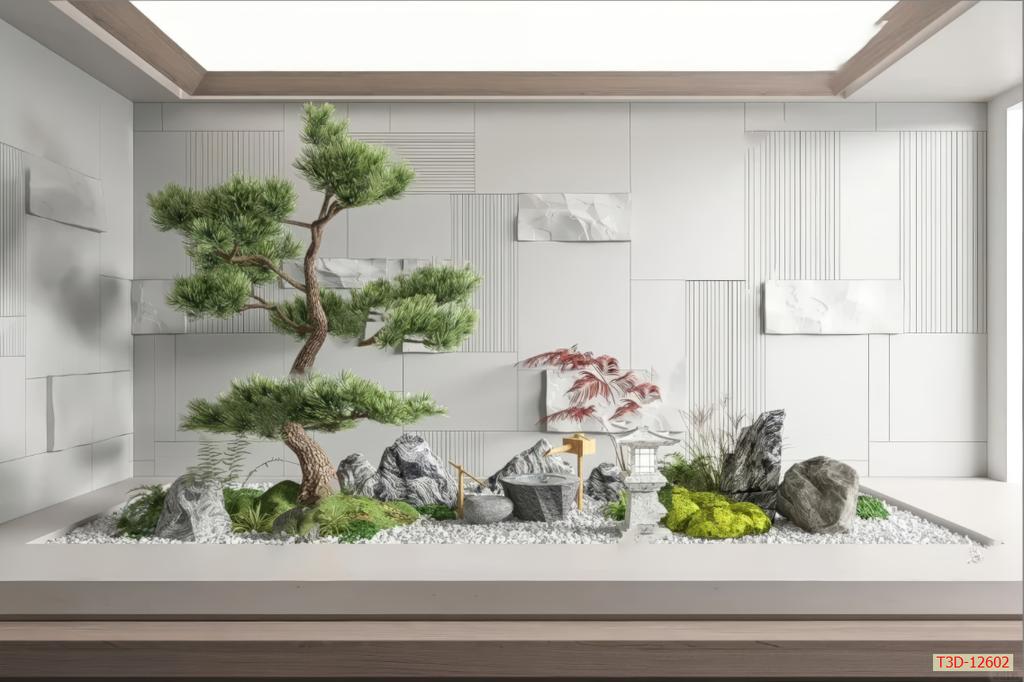 650 - TRANH DÁN TƯỜNG HÀNH LANG LỐI ĐI CẦU THANG - TRANH TRANG TRÍ - TRANH DÁN TƯỜNG TIỂU CẢNH - KIỂU TRANH LIỀN KHỔ| MÃ  T3D-12602