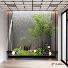 659- TRANH DÁN TƯỜNG HÀNH LANG LỐI ĐI CẦU THANG - TRANH TRANG TRÍ - TRANH DÁN TƯỜNG TIỂU CẢNH - KIỂU TRANH LIỀN KHỔ| MÃ T3D-12603