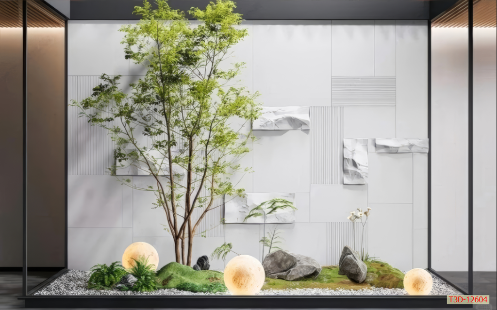 658- TRANH DÁN TƯỜNG HÀNH LANG LỐI ĐI CẦU THANG - TRANH TRANG TRÍ - TRANH DÁN TƯỜNG TIỂU CẢNH - KIỂU TRANH LIỀN KHỔ| MÃ T3D-12604