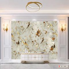 667- TRANH VÂN ĐÁ HIỆN ĐẠI - TẤM ỐP TRANG TRÍ PHÒNG KHÁCH, VÁCH TIVI - TRANH VÂN ĐÁ CẨM THẠCH  | MÃ T3D-12663