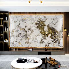 669 - TRANH VÂN ĐÁ HIỆN ĐẠI - TẤM ỐP TRANG TRÍ PHÒNG KHÁCH, VÁCH TIVI - TRANH VÂN ĐÁ CẨM THẠCH  | MÃ T3D-12665