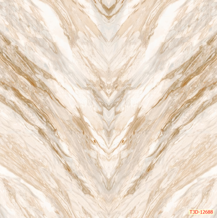 691 - TRANH VÂN ĐÁ ĐỐI XỨNG - TẤM ỐP TRANG TRÍ PHÒNG KHÁCH, VÁCH TIVI - TRANH VÂN ĐÁ HIỆN ĐẠI | MÃ T3D-12688