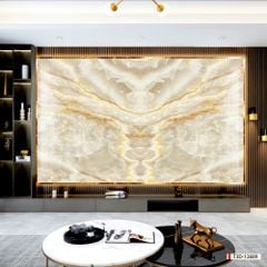 692 - TRANH VÂN ĐÁ ĐỐI XỨNG - TẤM ỐP TRANG TRÍ PHÒNG KHÁCH, VÁCH TIVI - TRANH VÂN ĐÁ HIỆN ĐẠI | MÃ T3D-12689