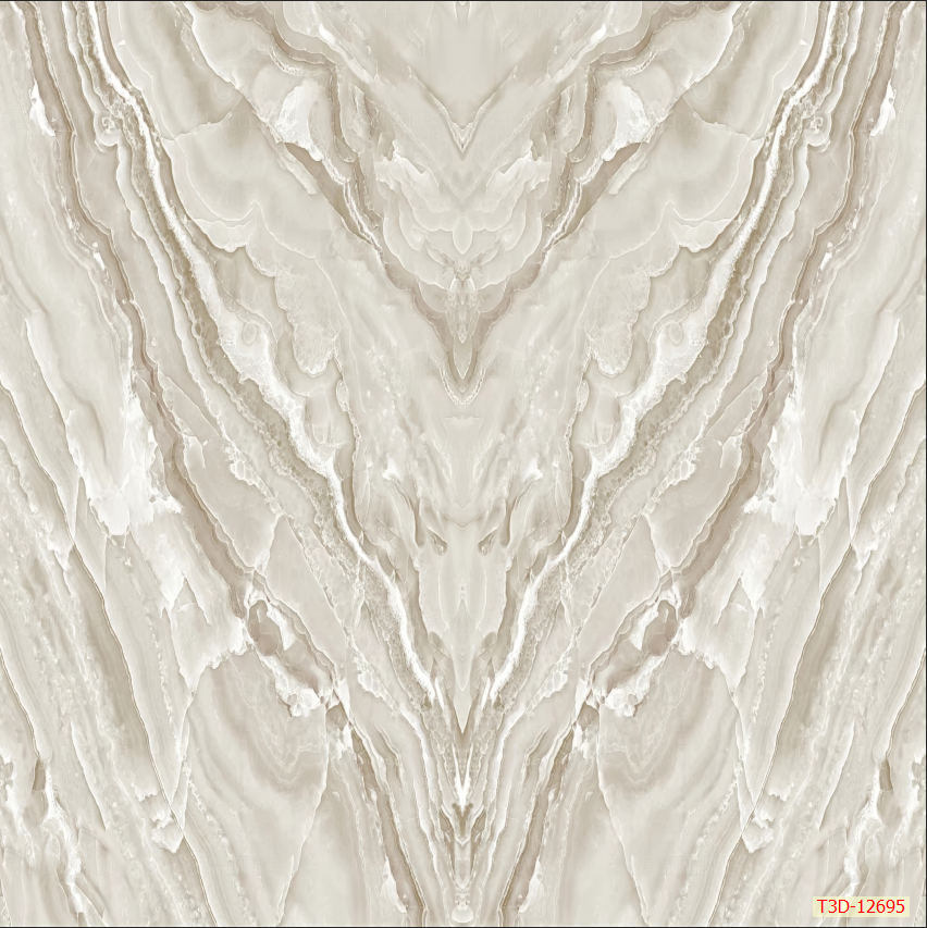 698 - TRANH VÂN ĐÁ ĐỐI XỨNG - TẤM ỐP TRANG TRÍ PHÒNG KHÁCH, VÁCH TIVI - TRANH VÂN ĐÁ HIỆN ĐẠI | MÃ T3D-12695