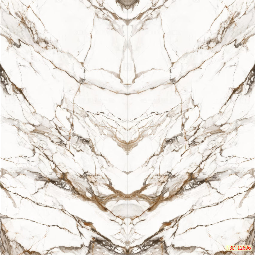 699 - TRANH VÂN ĐÁ ĐỐI XỨNG - TẤM ỐP TRANG TRÍ PHÒNG KHÁCH, VÁCH TIVI - TRANH VÂN ĐÁ HIỆN ĐẠI | MÃ T3D-12696