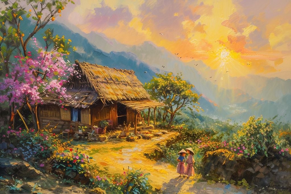 709 - TRANH TREO PHÒNG PHÒNG KHÁCH HIỆN ĐẠI - TRANH TRANG TRÍ - TRANH TREO TƯỜNG ĐỒNG QUÊ - KIỂU TRANH LIỀN KHỔ | MÃ T3D-12721