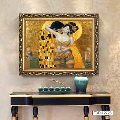 711 - TRANH TREO HÀNH LANG LỐI ĐI - TRANH TRANG TRÍ - TRANH CÔ GÁI NGHỆ THUẬT - KIỂU TRANH LIỀN KHỔ | MÃ T3D-12723