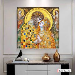 713 - TRANH TREO HÀNH LANG LỐI ĐI - TRANH TRANG TRÍ - TRANH CÔ GÁI NGHỆ THUẬT - KIỂU TRANH LIỀN KHỔ | MÃ T3D-12725