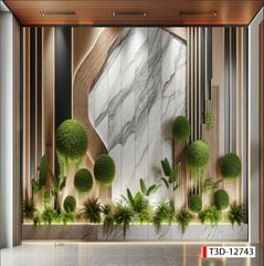 730 - TRANH DÁN TƯỜNG HÀNH LANG LỐI ĐI CẦU THANG - TRANH TRANG TRÍ - TRANH DÁN TƯỜNG TIỂU CẢNH 3D - KIỂU TRANH LIỀN KHỔ| MÃ T3D-12743