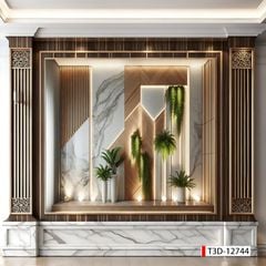 731 - TRANH DÁN TƯỜNG HÀNH LANG LỐI ĐI CẦU THANG - TRANH TRANG TRÍ - TRANH DÁN TƯỜNG TIỂU CẢNH 3D - KIỂU TRANH LIỀN KHỔ| MÃ T3D-12744
