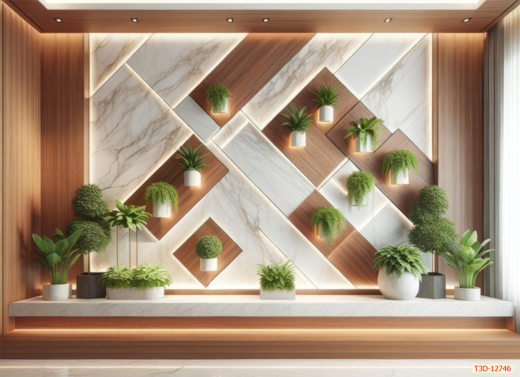 732 - TRANH DÁN TƯỜNG HÀNH LANG LỐI ĐI CẦU THANG - TRANH TRANG TRÍ - TRANH DÁN TƯỜNG TIỂU CẢNH 3D - KIỂU TRANH LIỀN KHỔ| MÃ T3D-12746