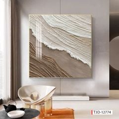 755 - TRANH TREO HÀNH LANG LỐI ĐI - TRANH TRANG TRÍ - TRANH TREO TƯỜNG HIỆN ĐẠI TRỪU TƯỢNG - KIỂU TRANH ĐƠN DỌC | MÃ T3D-12774