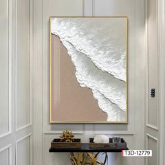 758 - TRANH TREO HÀNH LANG LỐI ĐI - TRANH TRANG TRÍ - TRANH TREO TƯỜNG HIỆN ĐẠI TRỪU TƯỢNG - KIỂU TRANH ĐƠN DỌC | MÃ T3D-12779