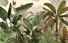 774 - TRANH DÁN TƯỜNG NHÀ HÀNG, KHÁCH SẠN, CAFE - TRANH TRANG TRÍ - TRANH DÁN TƯỜNG TROPICAL - KIỂU TRANH LIỀN KHỔ| MÃ T3D-12814