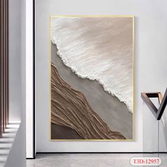 903 - TRANH TREO HÀNH LANG LỐI ĐI - TRANH TRANG TRÍ - TRANH TREO TƯỜNG HIỆN ĐẠI TRỪU TƯỢNG - KIỂU TRANH ĐƠN DỌC | MÃ T3D-12957