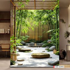 948 - TRANH DÁN TƯỜNG PHÒNG KHÁCH SAU SOFA - TRANH TRANG TRÍ - TRANH DÁN TƯỜNG TIỂU CẢNH 3D - KIỂU TRANH LIỀN KHỔ| MÃ T3D-12995