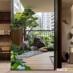 953 - TRANH DÁN TƯỜNG PHÒNG KHÁCH SAU SOFA - TRANH TRANG TRÍ - TRANH DÁN TƯỜNG TIỂU CẢNH 3D - KIỂU TRANH LIỀN KHỔ| MÃ T3D-13001
