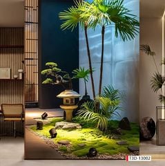 954 - TRANH DÁN TƯỜNG PHÒNG KHÁCH SAU SOFA - TRANH TRANG TRÍ - TRANH DÁN TƯỜNG TIỂU CẢNH 3D - KIỂU TRANH LIỀN KHỔ| MÃ T3D-13002