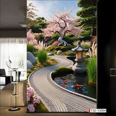 956 - TRANH DÁN TƯỜNG PHÒNG KHÁCH SAU SOFA - TRANH TRANG TRÍ - TRANH DÁN TƯỜNG TIỂU CẢNH 3D - KIỂU TRANH LIỀN KHỔ| MÃ T3D-13004