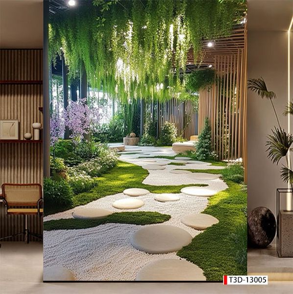 957 - TRANH DÁN TƯỜNG PHÒNG KHÁCH SAU SOFA - TRANH TRANG TRÍ - TRANH DÁN TƯỜNG TIỂU CẢNH 3D - KIỂU TRANH LIỀN KHỔ| MÃ T3D-13005