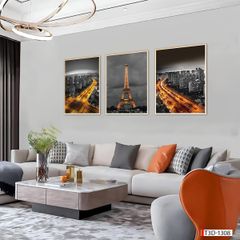 BST89 - TRANH TREO TƯỜNG - PHÒNG KHÁCH, SAU SOFA - CHỦ ĐỀ PHONG CẢNH CHÂU ÂU - GHÉP BỘ 3 BỨC