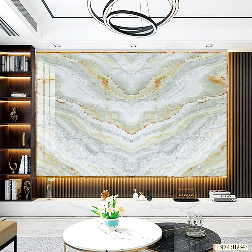 TRANH PVC ỐP TƯỜNG  - TRANH VÂN ĐÁ ĐỐI XỨNG | T3D-13119347