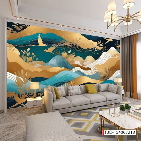 629 - TRANH DÁN TƯỜNG PHÒNG KHÁCH - TRANH TRANG TRÍ - TRANH DÁN TƯỜNG HIỆN ĐẠI - KIỂU TRANH LIỀN KHỔ| MÃ  T3D-154003218
