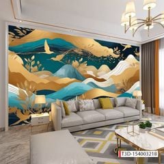 629 - TRANH DÁN TƯỜNG PHÒNG KHÁCH - TRANH TRANG TRÍ - TRANH DÁN TƯỜNG HIỆN ĐẠI - KIỂU TRANH LIỀN KHỔ| MÃ  T3D-154003218