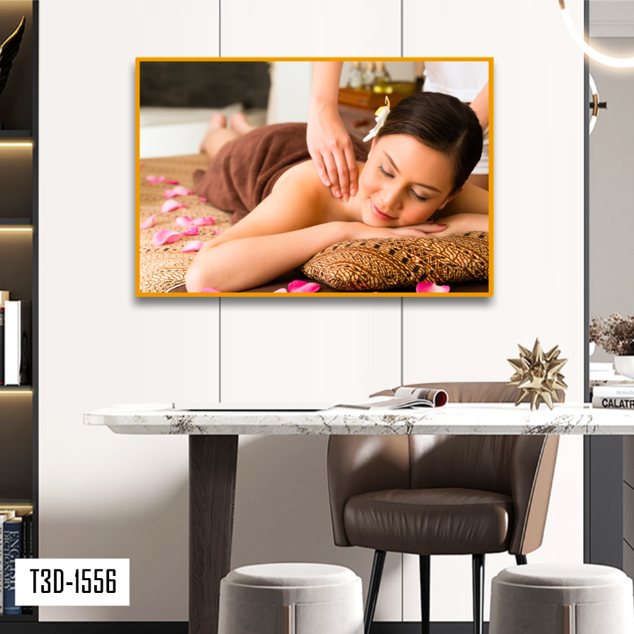 TRANH TREO TƯỜNG KHUNG HỢP KIM - TRANH SPA - MÃ T3D-1556