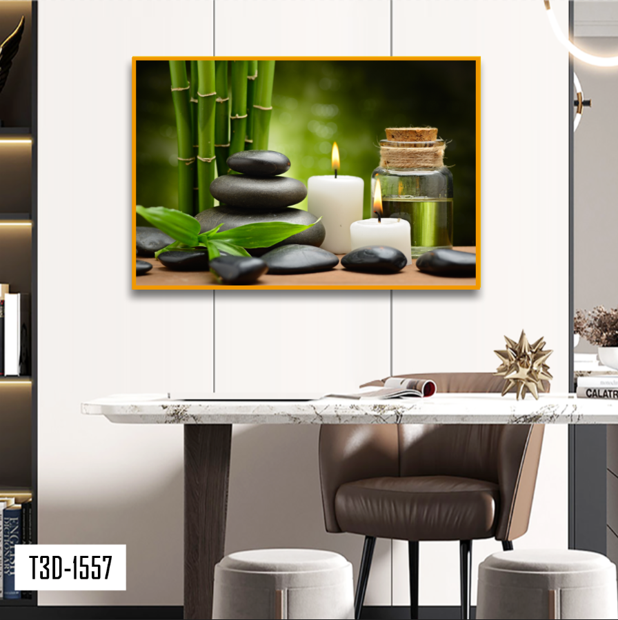 TRANH TREO TƯỜNG KHUNG HỢP KIM - TRANH SPA - MÃ T3D-1557