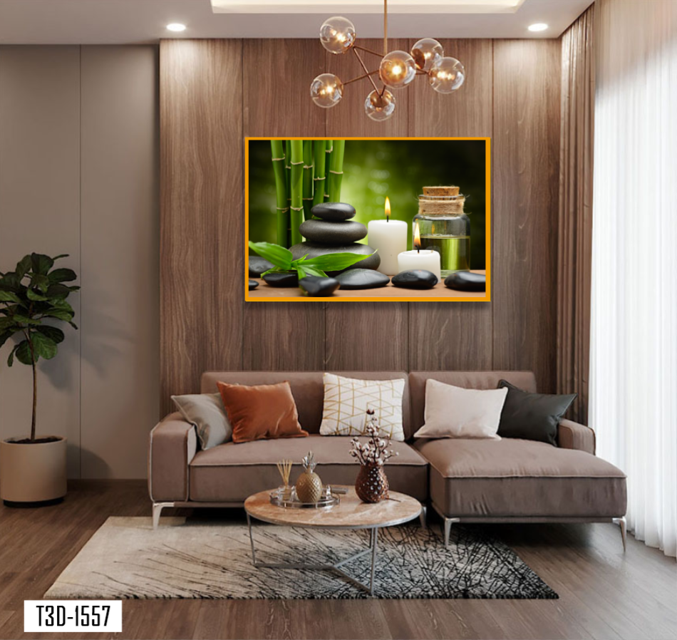 TRANH TREO TƯỜNG KHUNG HỢP KIM - TRANH SPA - MÃ T3D-1557