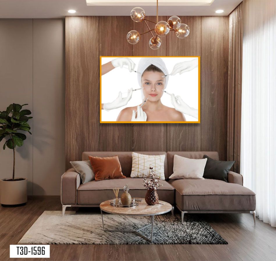 TRANH TREO TƯỜNG KHUNG HỢP KIM - TRANH SPA - MÃ T3D-1596