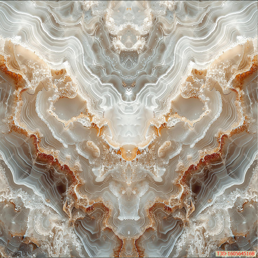 547 - TRANH VÂN ĐÁ HIỆN ĐẠI KẾT HỢP - TẤM ỐP TRANG TRÍ PHÒNG KHÁCH, VÁCH TIVI - TẤM ỐP VÂN ĐÁ ĐỐI XỨNG  | MÃ T3D-160564516B