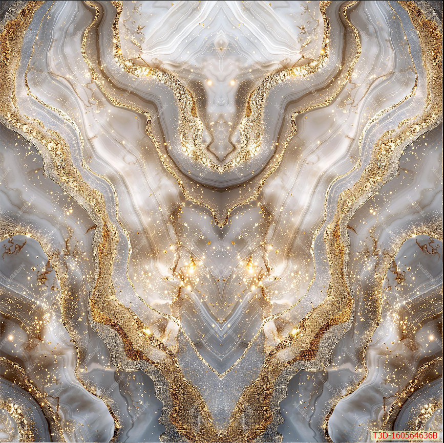 548 - TRANH VÂN ĐÁ HIỆN ĐẠI KẾT HỢP - TẤM ỐP TRANG TRÍ PHÒNG KHÁCH, VÁCH TIVI - TẤM ỐP VÂN ĐÁ ĐỐI XỨNG  | MÃ T3D-160564636B