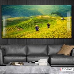 194 - TRANH TREO TƯỜNG PHÒNG KHÁCH, SAU SOFA - TRANH TREO PHONG CẢNH ĐỒNG QUÊ | T3D-1767