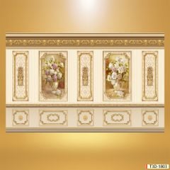 TRANH VẢI DÁN TƯỜNG 3D PHÒNG NGỦ - TRANH VẢI TÂN CỔ ĐIỂN | MÃ T3D-1803