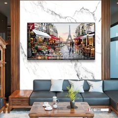 TRANH TREO TƯỜNG PHÒNG KHÁCH - TRANH PHONG CẢNH CHÂU ÂU CỔ ĐIỂN - KHỔ LỚN | MÃ T3D-1840