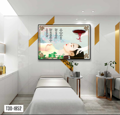 TRANH TREO TƯỜNG KHUNG HỢP KIM - TRANH SPA - MÃ T3D-1852