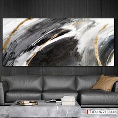 BST164 - TRANH TREO TƯỜNG PHÒNG KHÁCH SAU SOFA - TRANH TREO TƯỜNG HIỆN ĐẠI TRỪU TƯỢNG